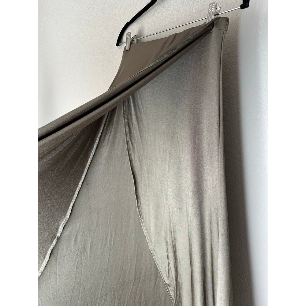FREE PEOPLE Sage Green Soft Flowy Tulip Wrap High Low Style Maxi Skirt Size XS - Picture 7 of 9